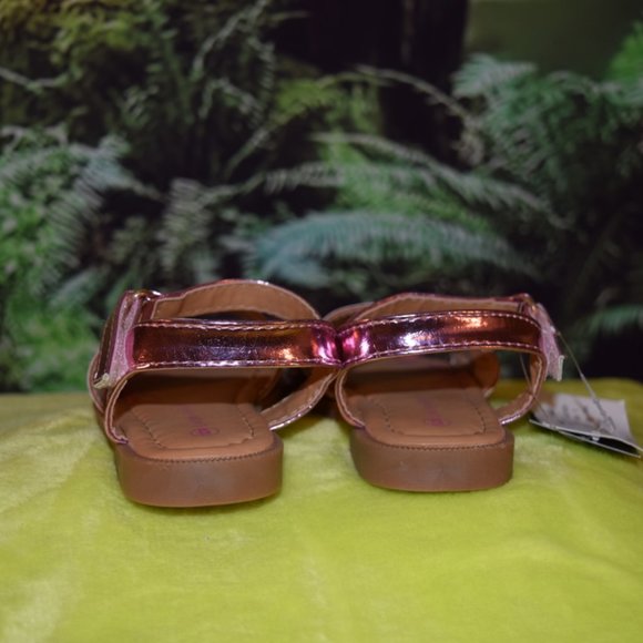 NWT ~ Laura Ashley Pink Butterfly Embellished Sandal 6 - Picture 5 of 6